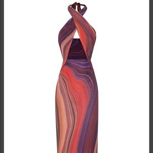 Afrm tana midi dress as xs